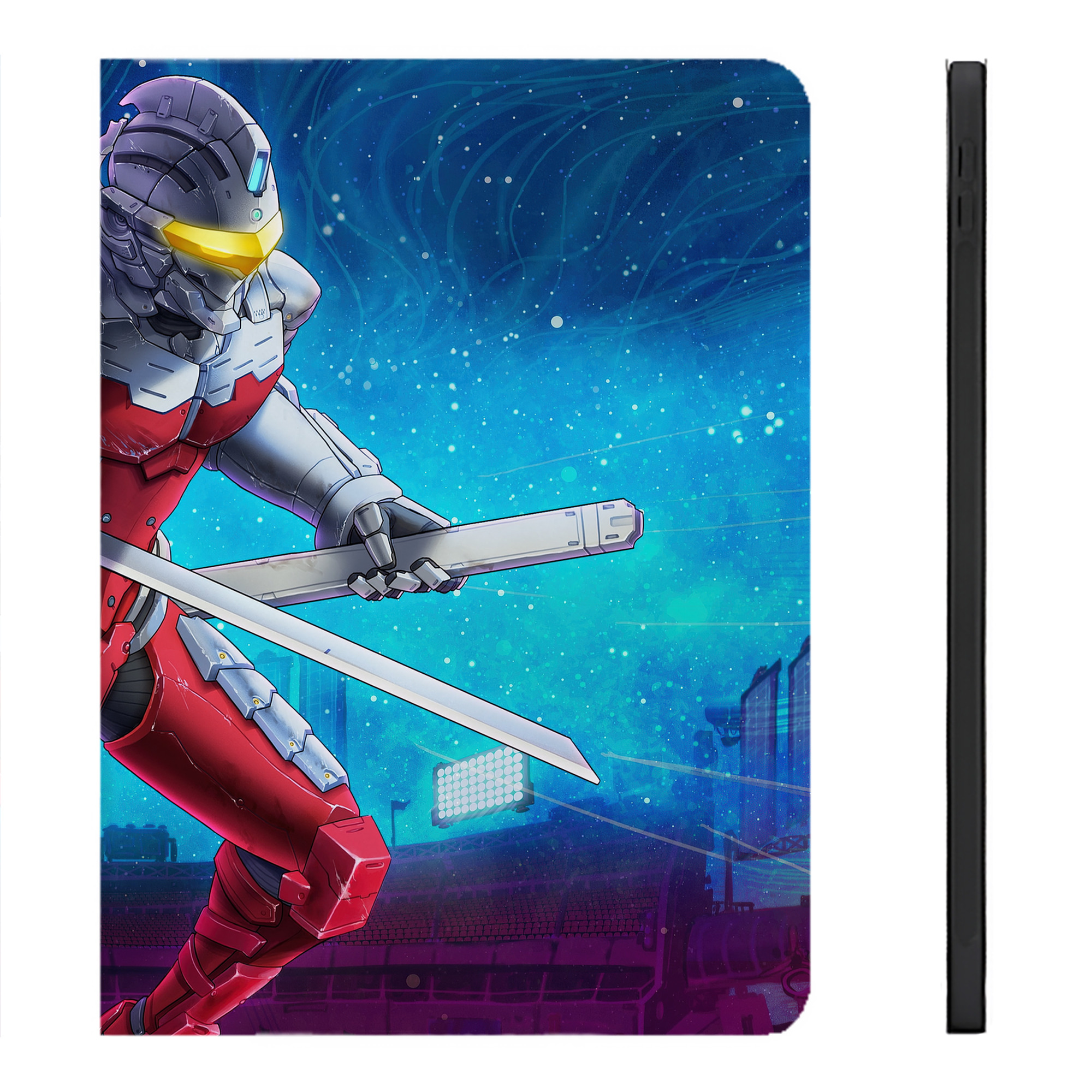 （画像用） ウルトラマン Ultraman IPadケース ペンホルダー付き ブックスタイルデザイン